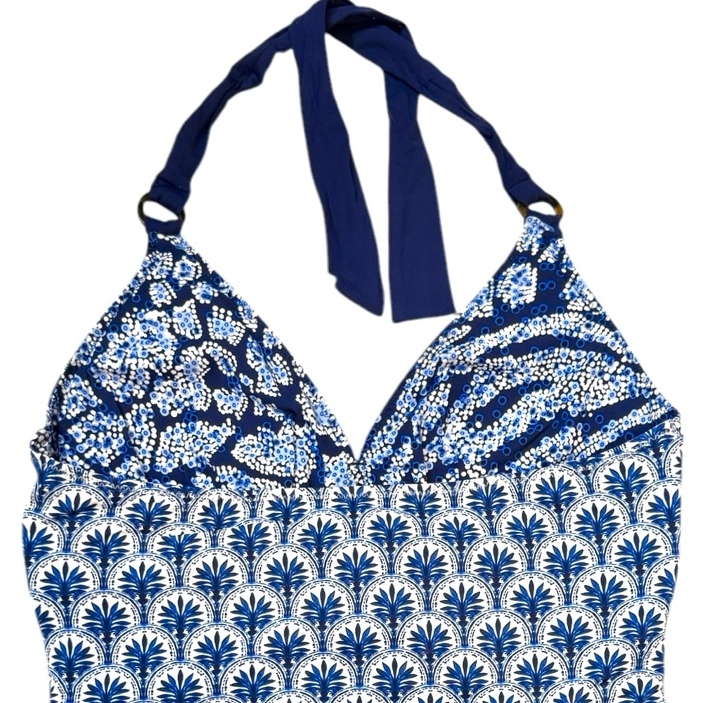 Tommy Bahama Playa Brava Reversible Ring Front Halter Tankini - Picture 12 of 16